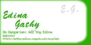 edina gathy business card